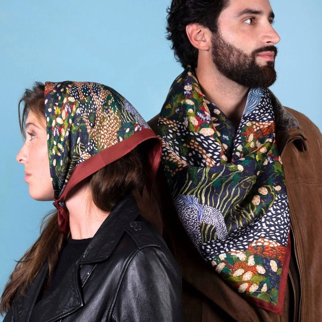 Silk Scarves — Shop Luxury silk scarves and painted cashmere